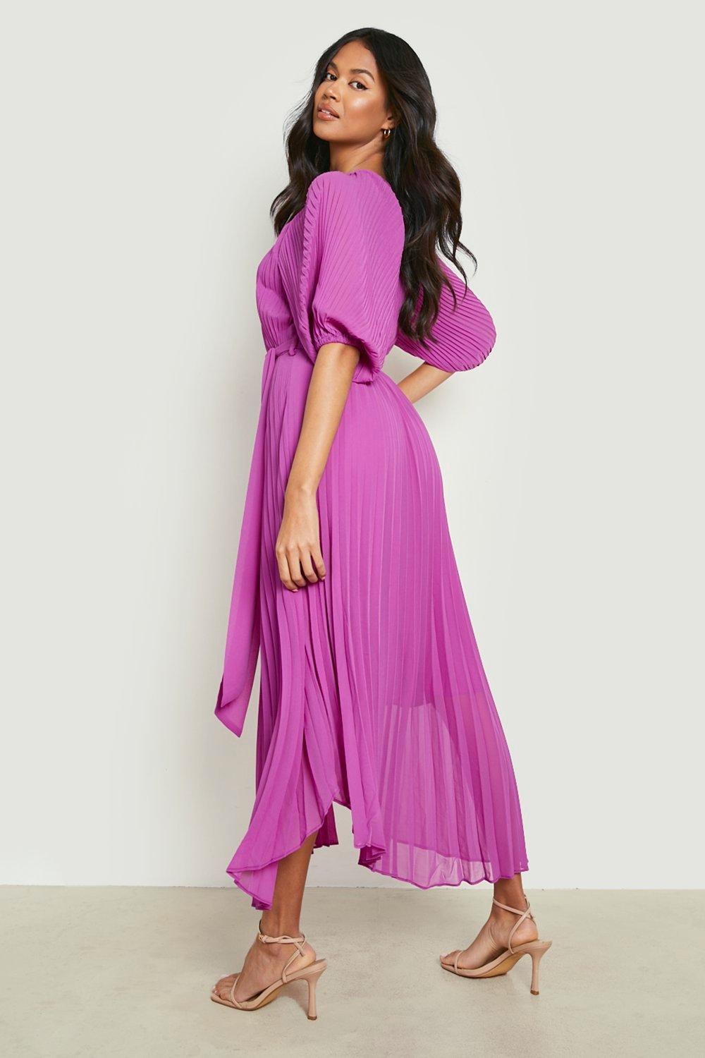 Boohoo mauve hot sale dress